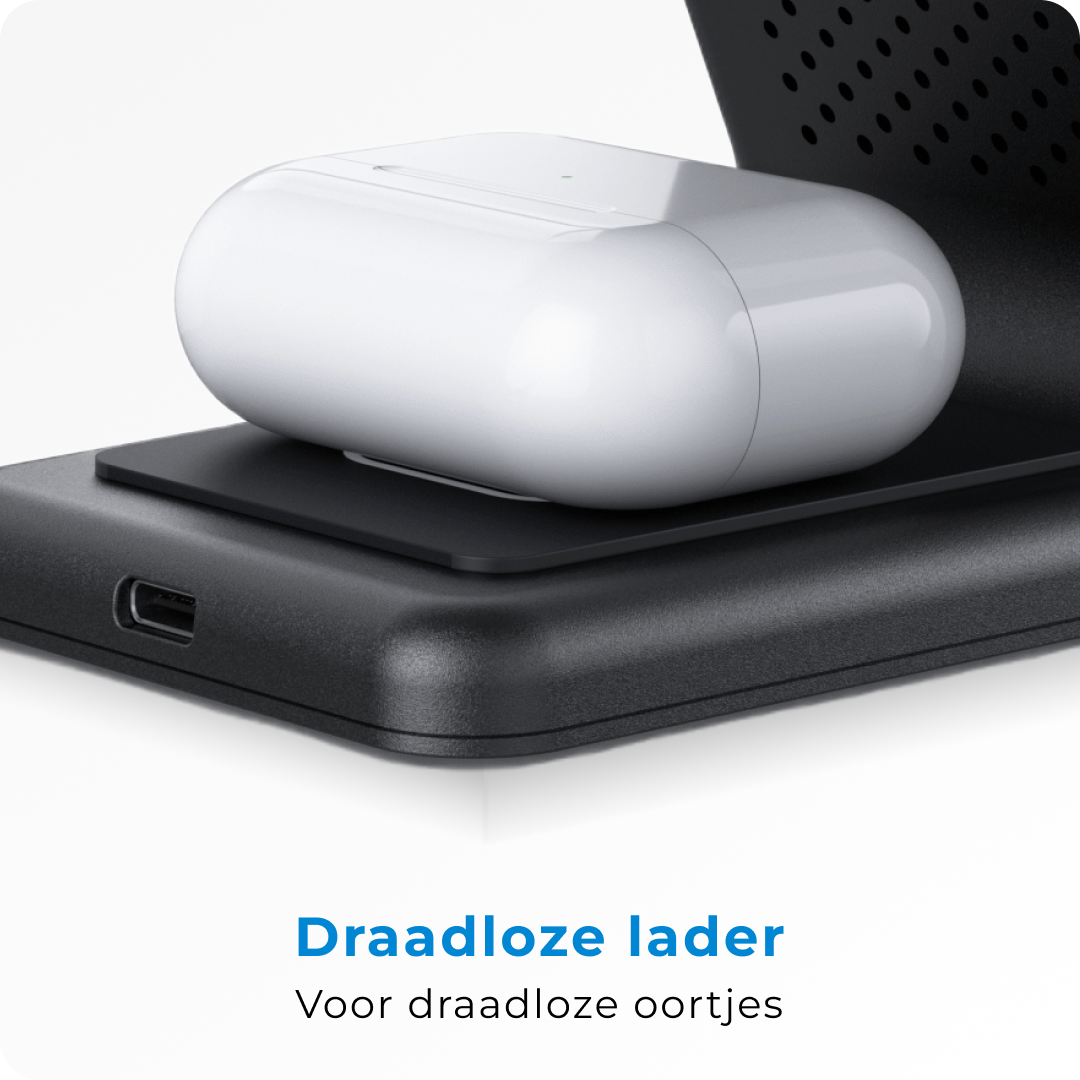 Voomy Wireless C3 - 3-in-1 Draadloze Oplader - Wireless Charger 15W
